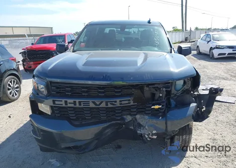 2019 Chevrolet Silverado 1500 Custom из США, поврежденный, VIN 1GCPWBEF3KZ231916